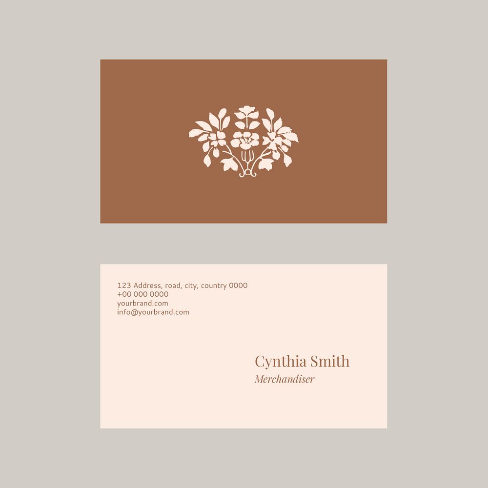 Fashion business card template psd collection