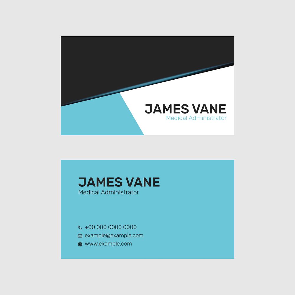 Editable business card template psd modern design
