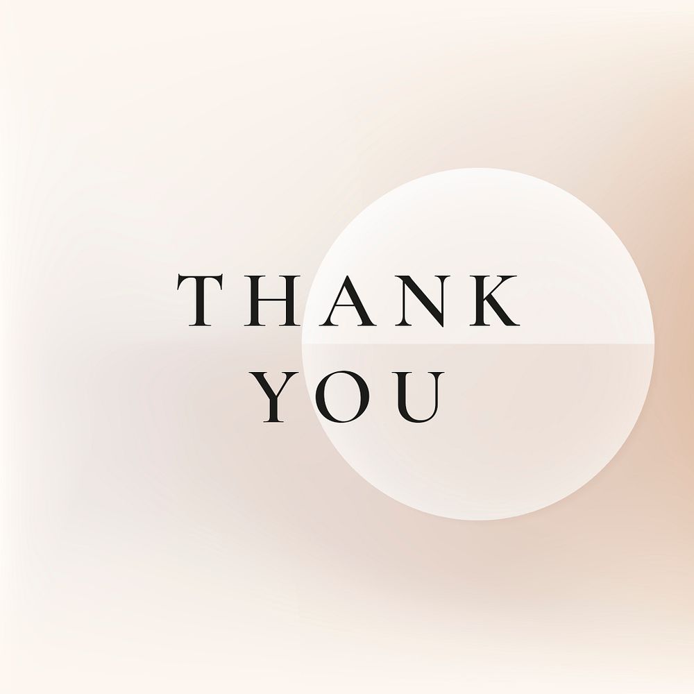 Thank You template psd for business social media post