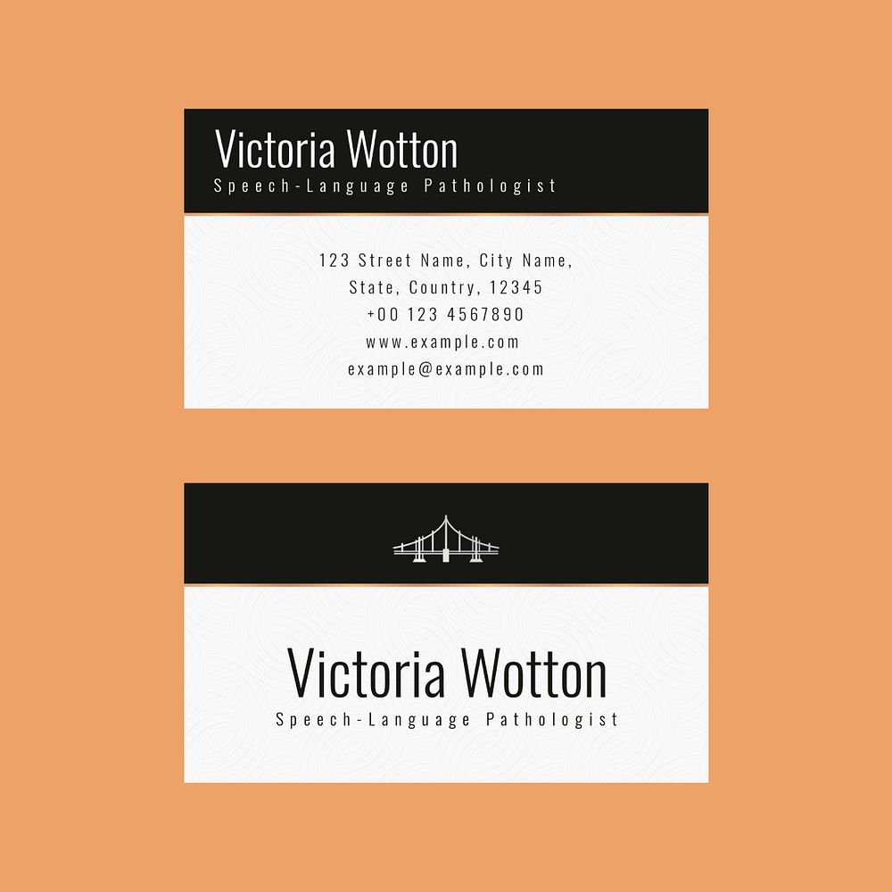 Luxury business card template psd in minimal design