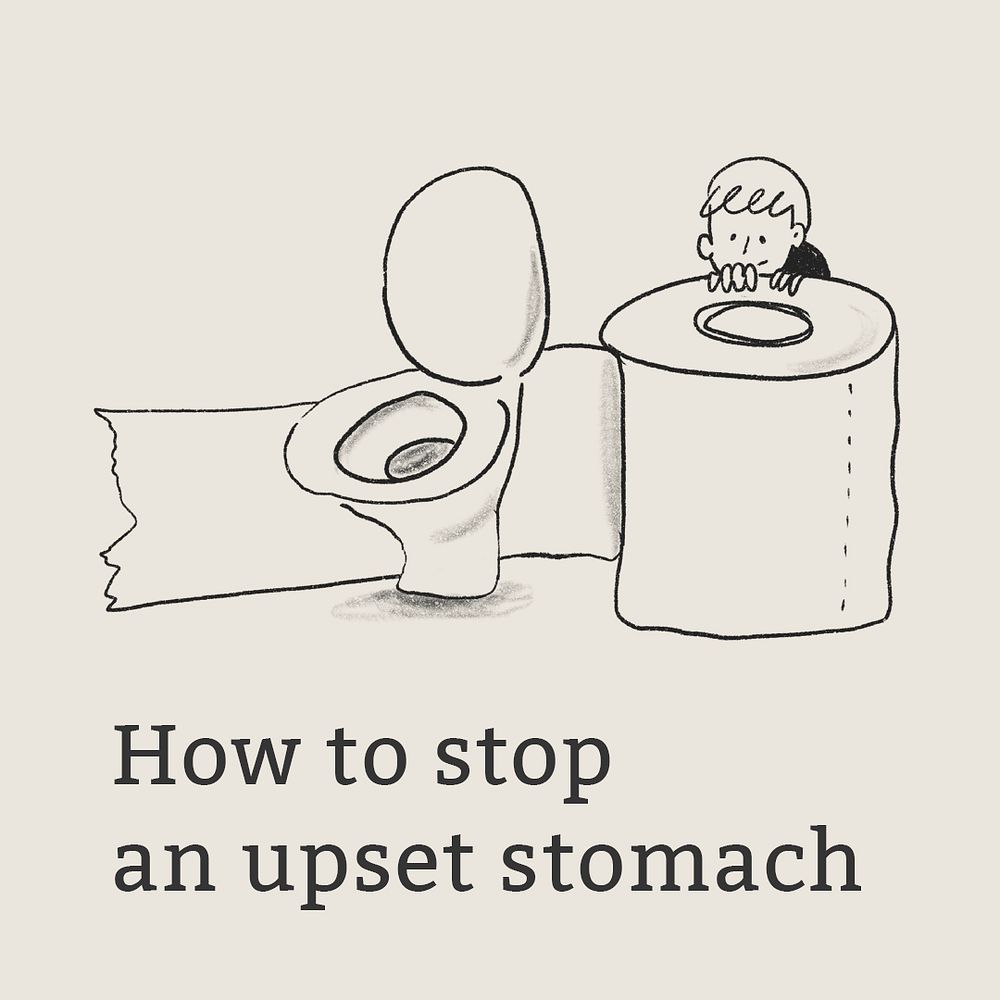 Stop upset stomach template psd healthcare social media advertisement