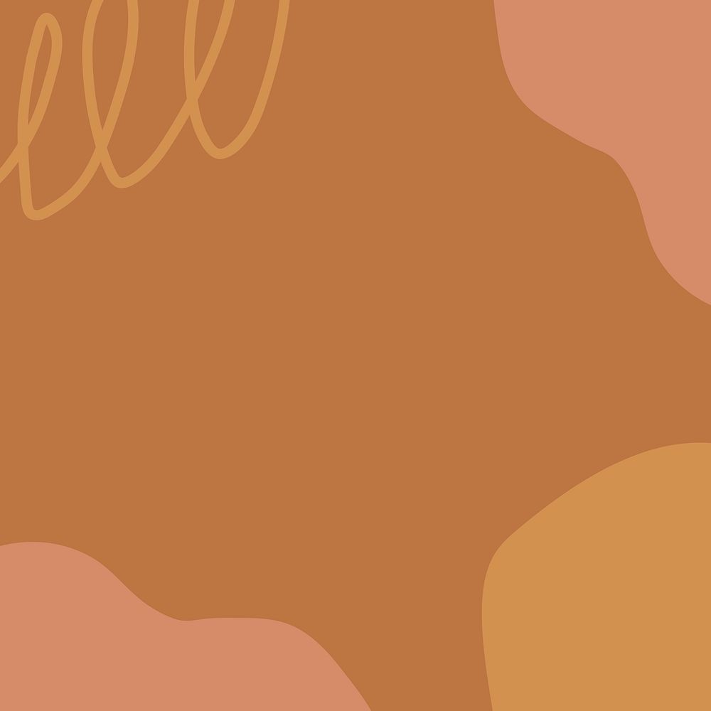 Abstract brown background, memphis border design