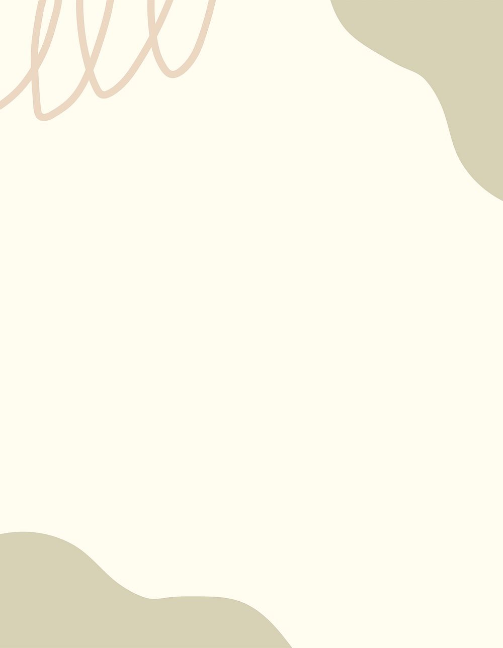 Aesthetic memphis border background, cute beige design