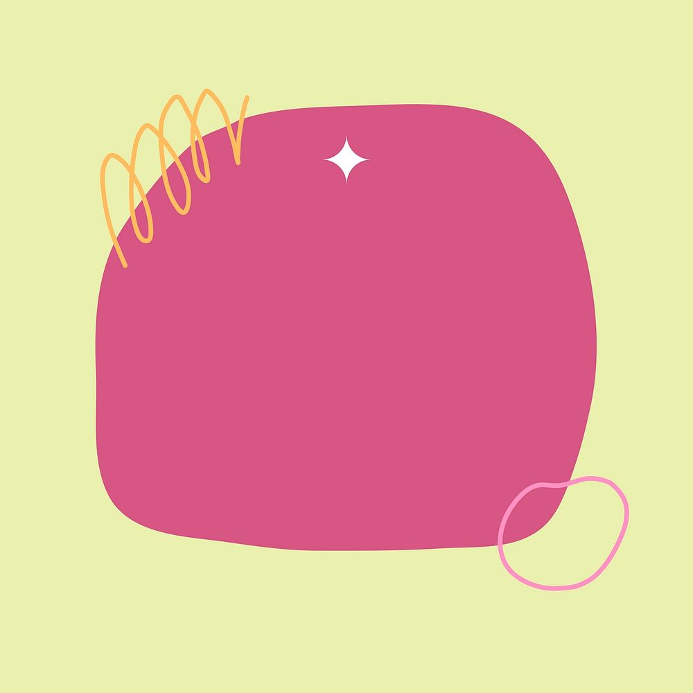 Cute frame background, aesthetic pink circle shape