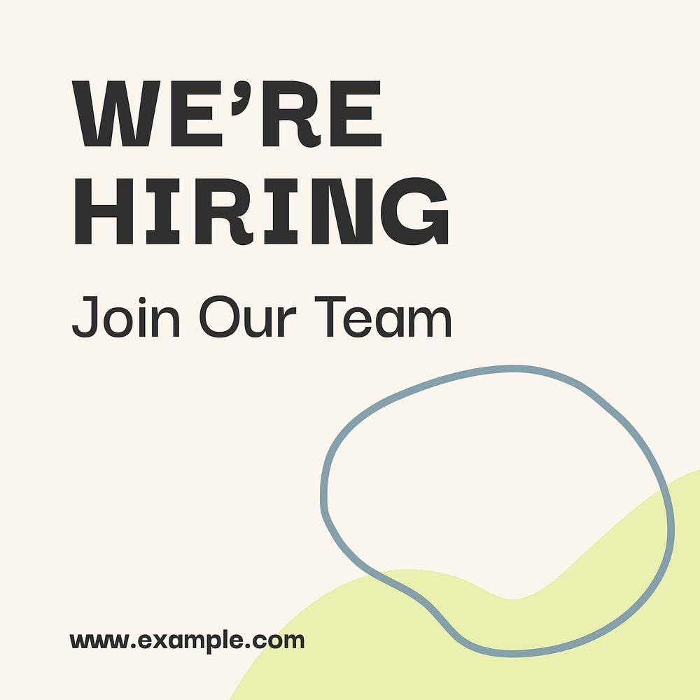 We're hiring template, job recruitment, | Free Vector Template - rawpixel