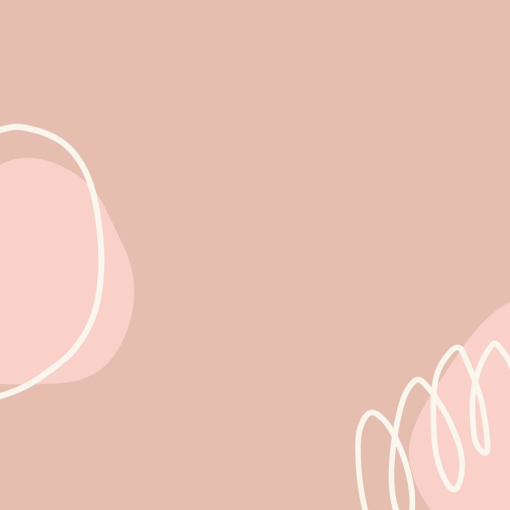 Pastel pink background, memphis border design