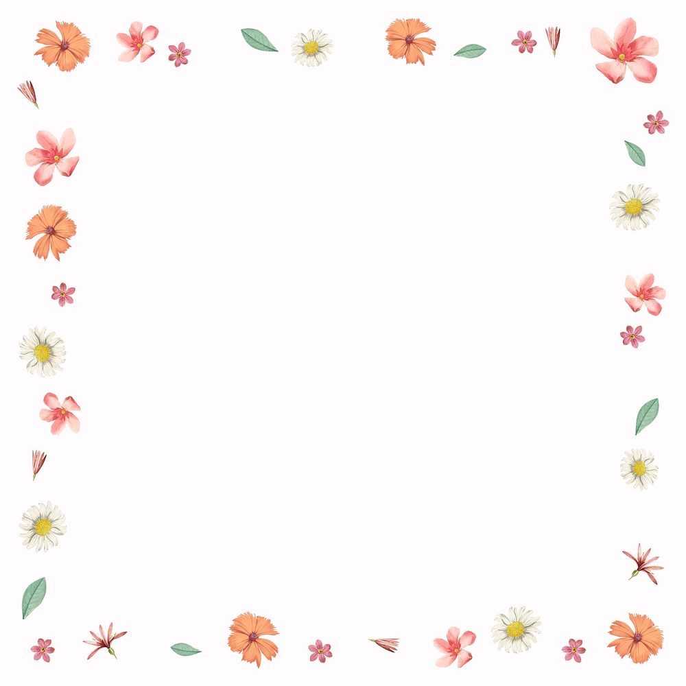 Spring frame background colorful aesthetic design vector