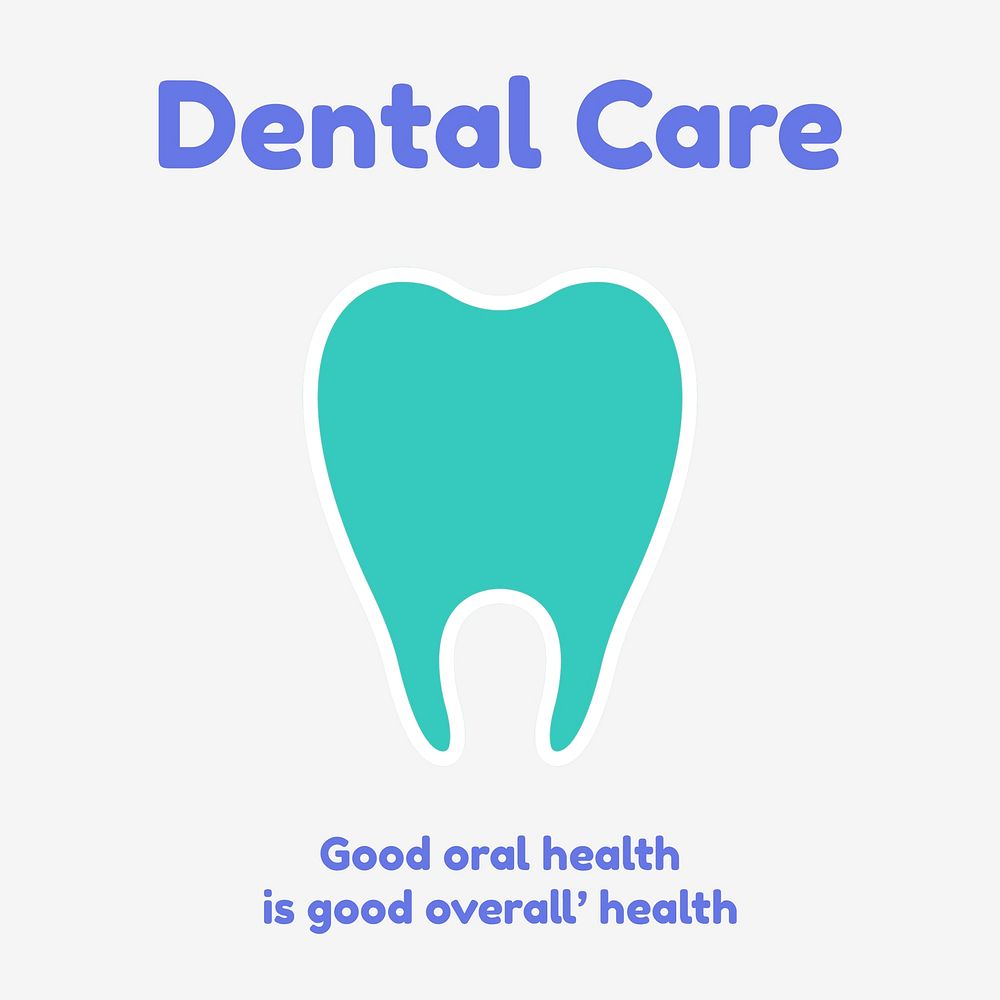 Dental care Facebook post template, medical psd