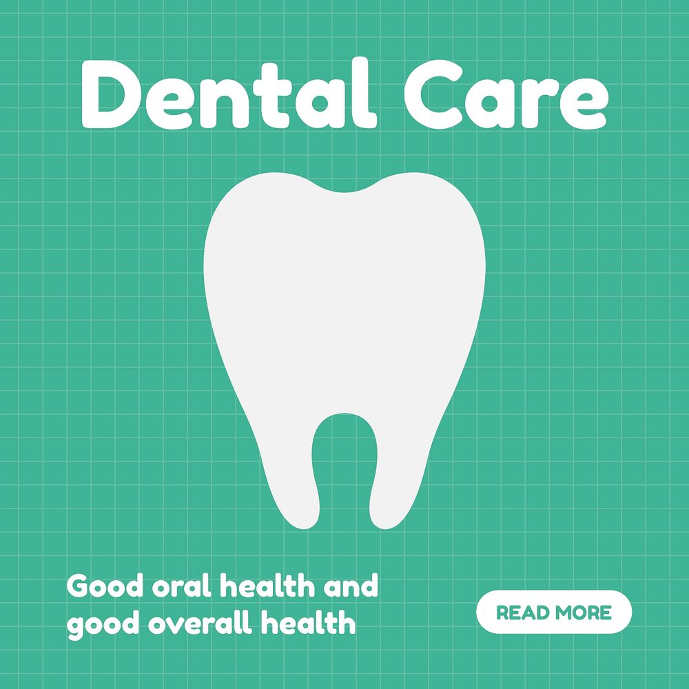 Dental care Facebook post template, medical psd