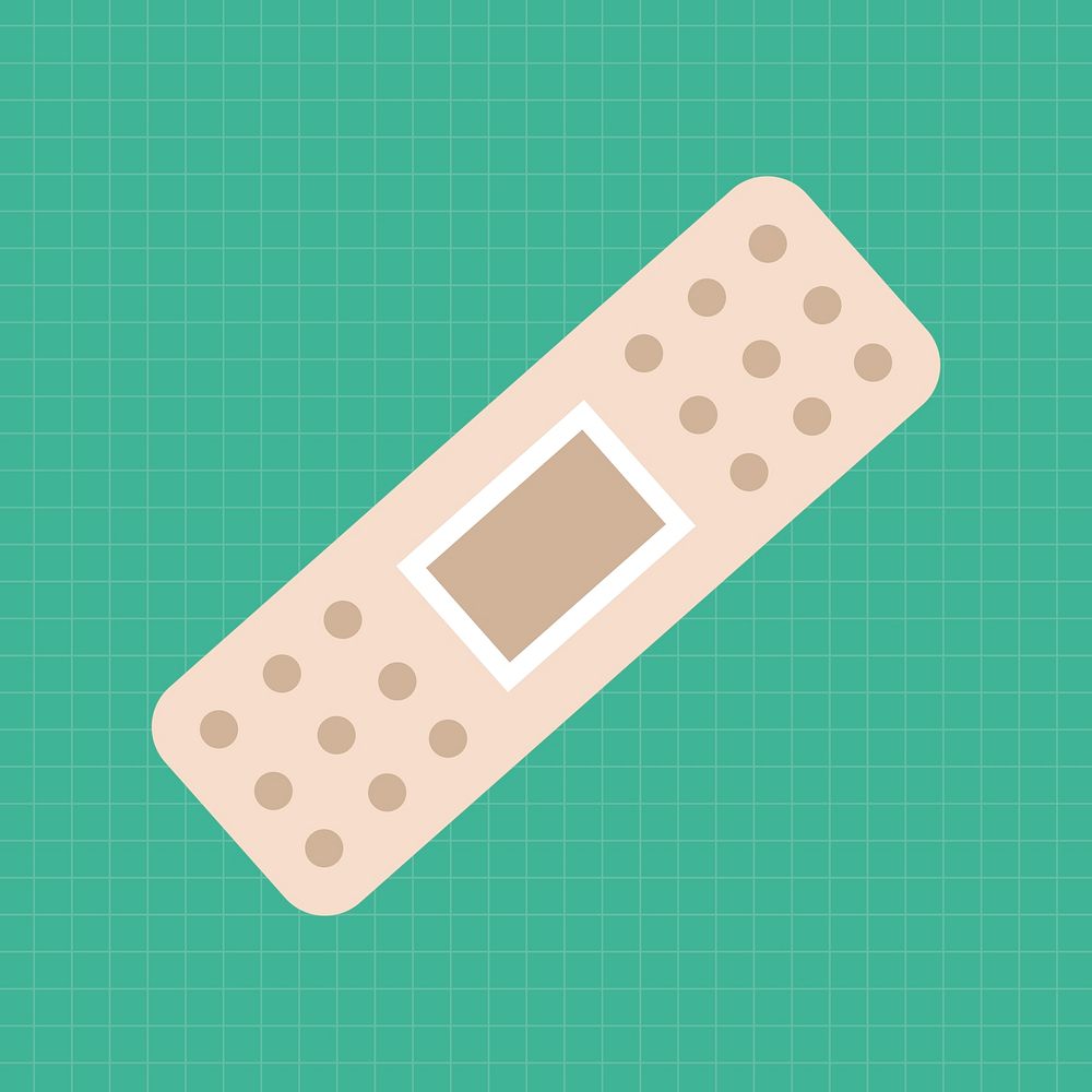 Band aid clipart, medical illustration vector