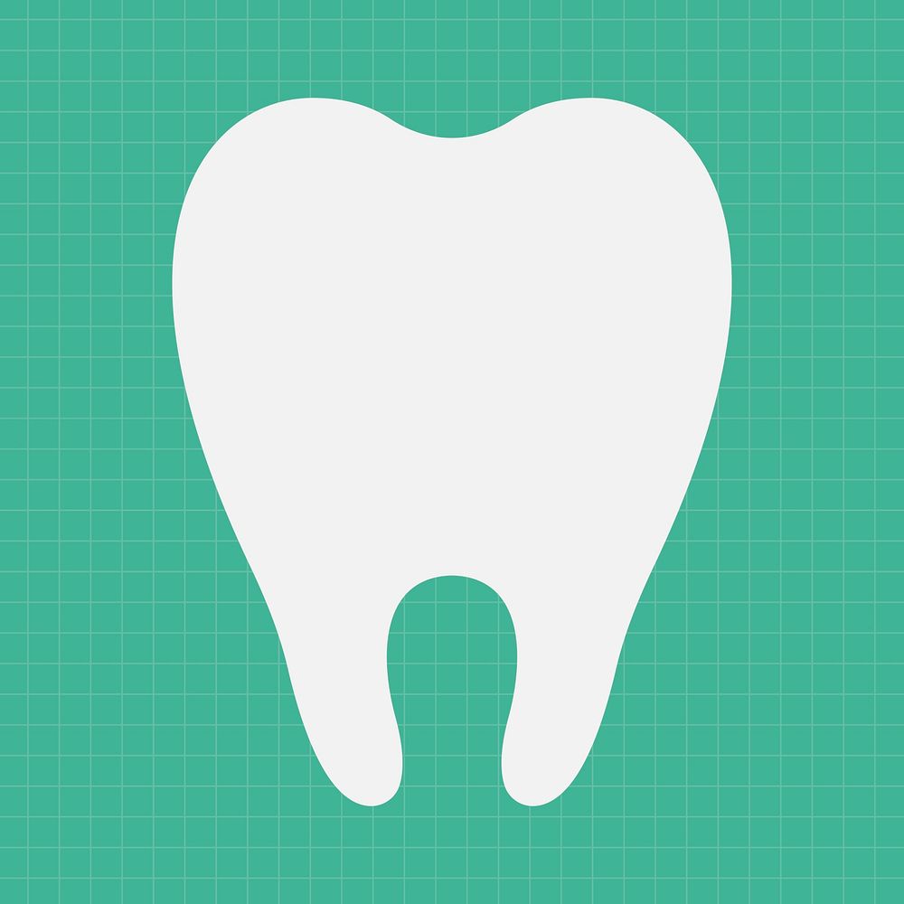 Tooth clipart, dental illustration vector