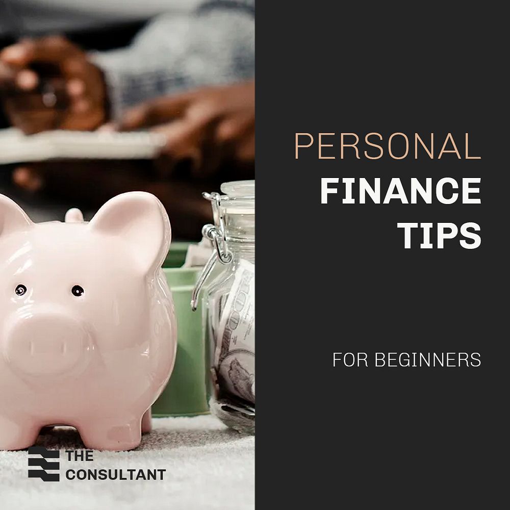 Finance tips Facebook post template, financial service, beige design psd