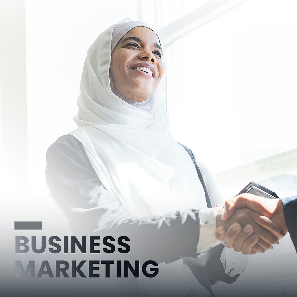 Business marketing banner social template mockup