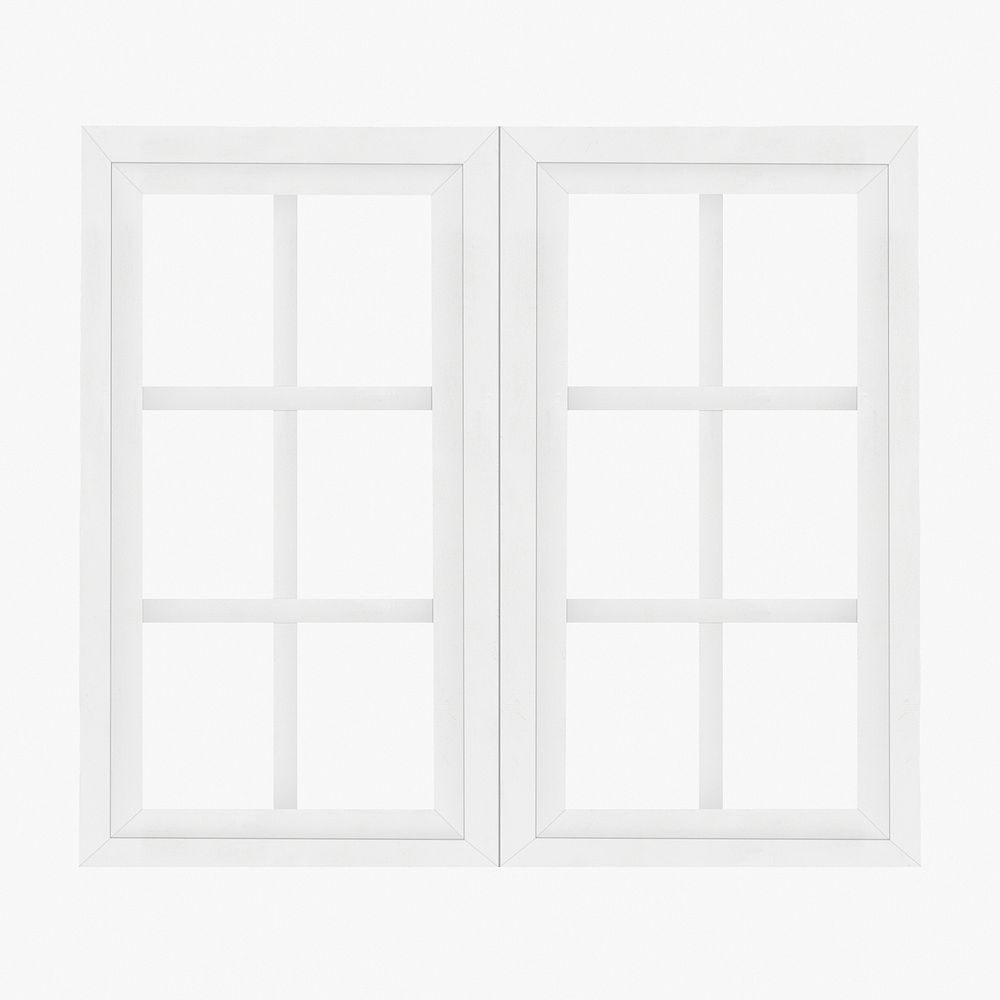 Sash window clipart, home exterior design psd