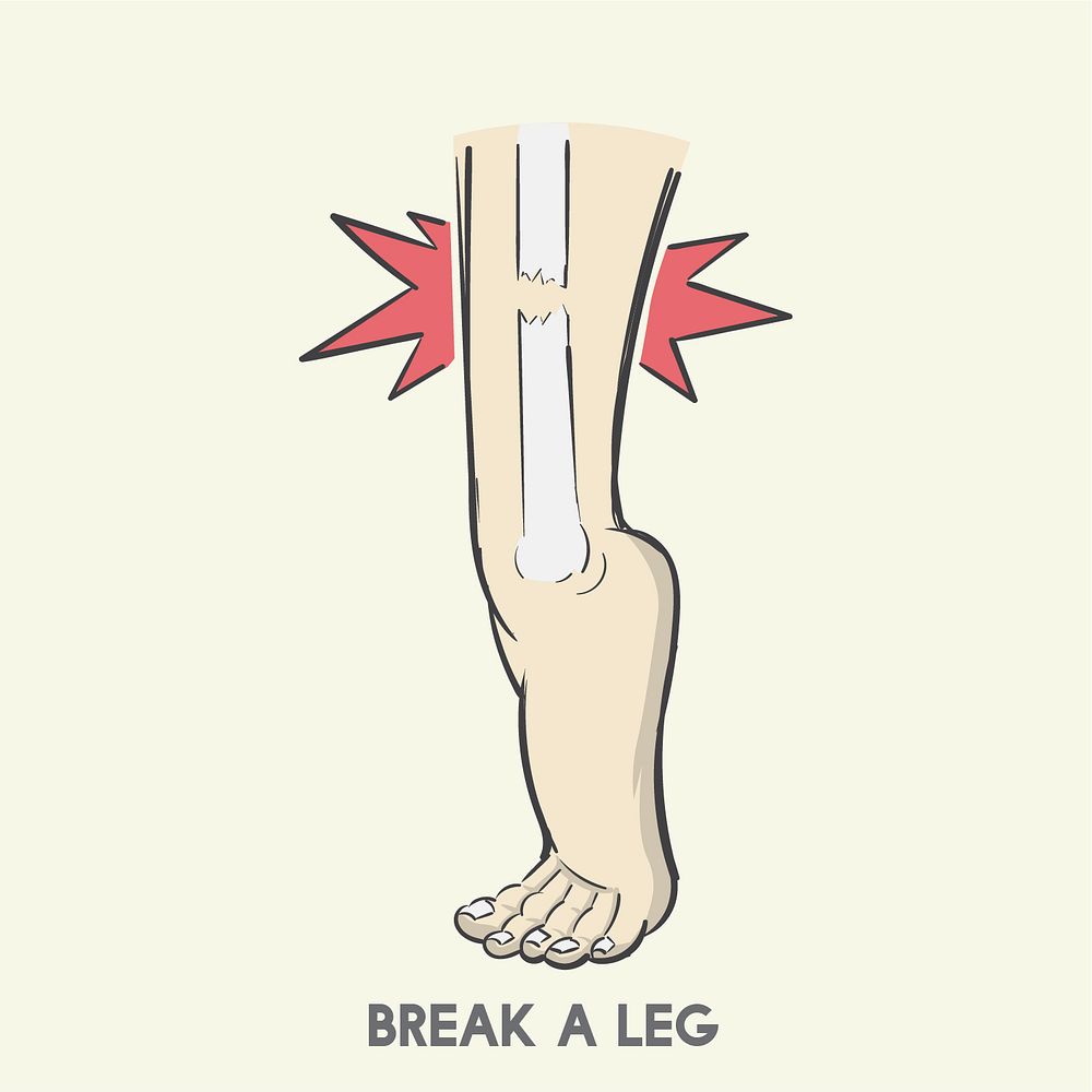 Cartoon Break A Leg Images | Free Photos, PNG Stickers, Wallpapers &  Backgrounds - rawpixel