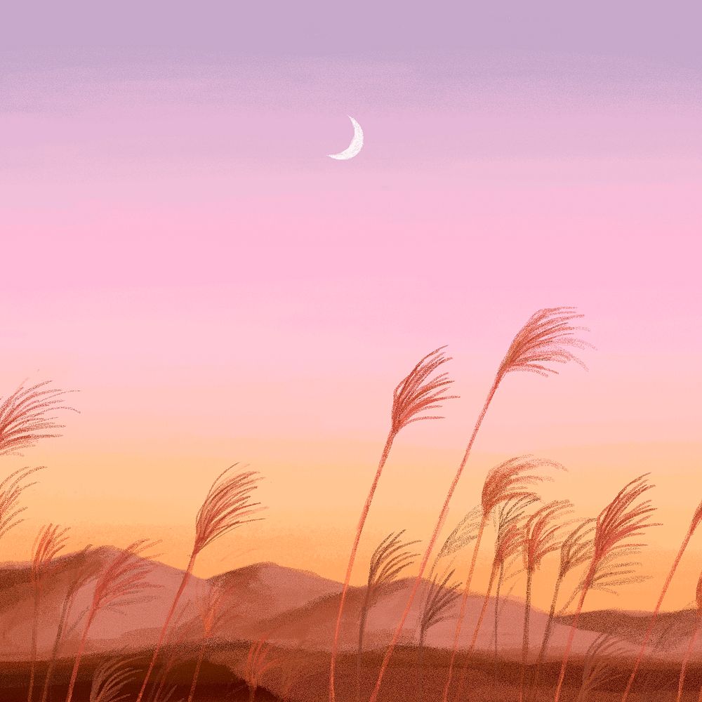 Sunset background, minimal pastel design