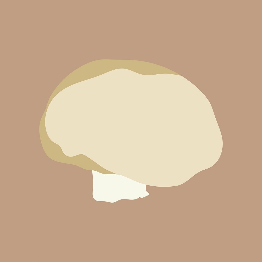 Mushroom realistic illustration, healthy food