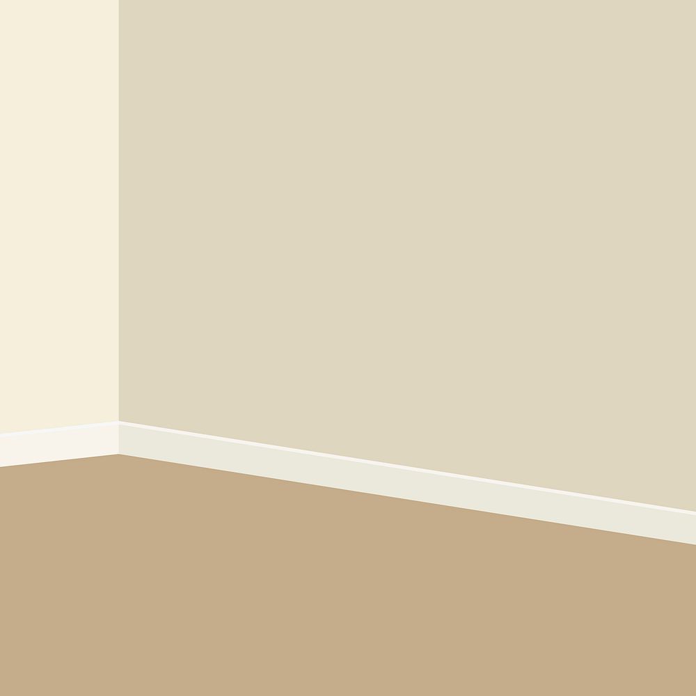 Empty corner of room background, realistic illustration