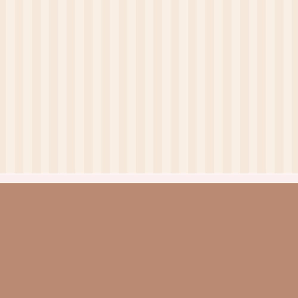 Striped beige wall background, brown floor vector illustration