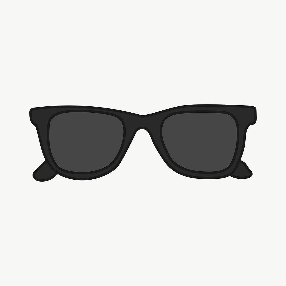 Sunglasses clipart, summer accessory cute | Free Vector Illustration ...
