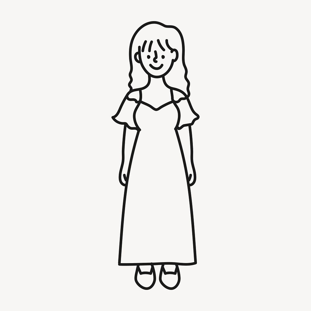 Woman clipart, mother drawing design