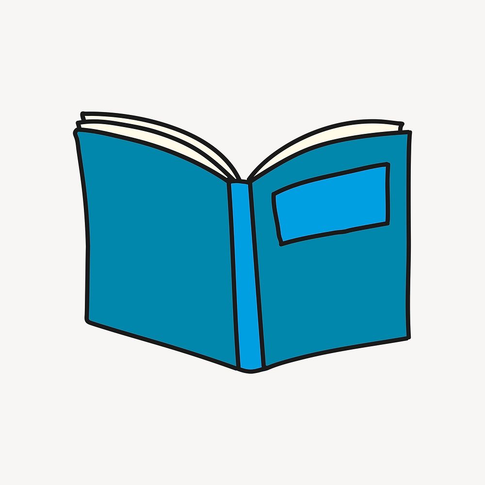 Book clipart, education illustration psd