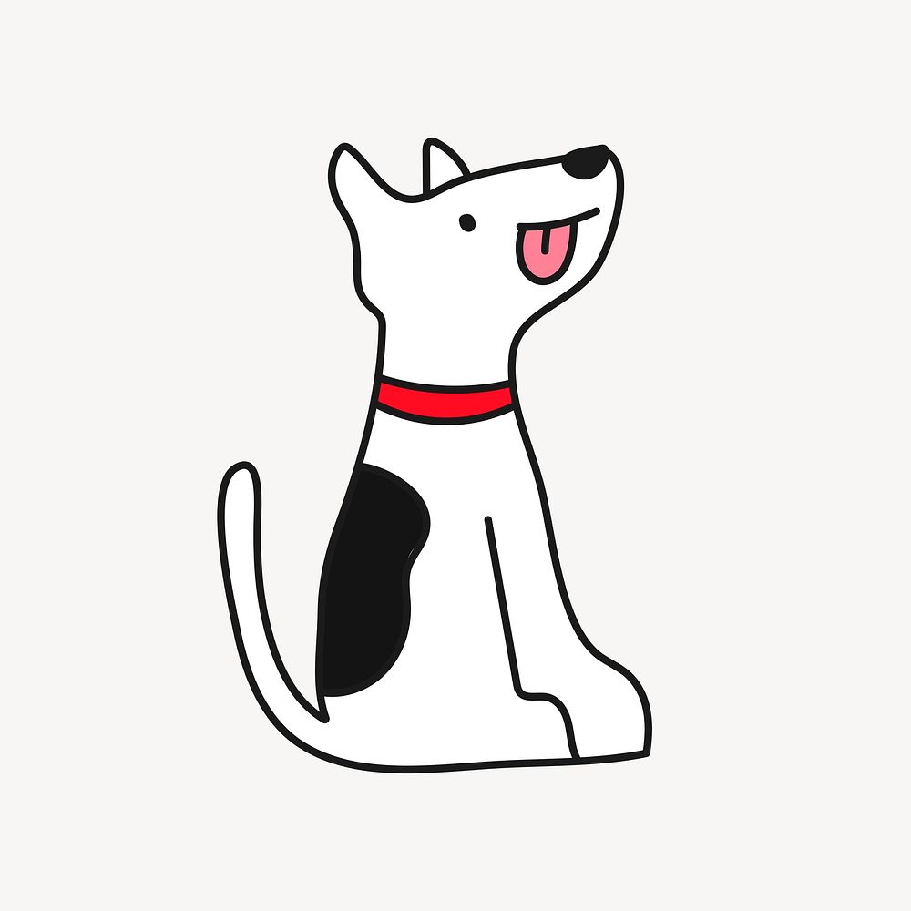 Cute dog cartoon illustration, pet design