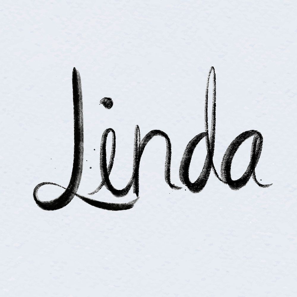 Hand drawn vector Linda font | Free Vector - rawpixel