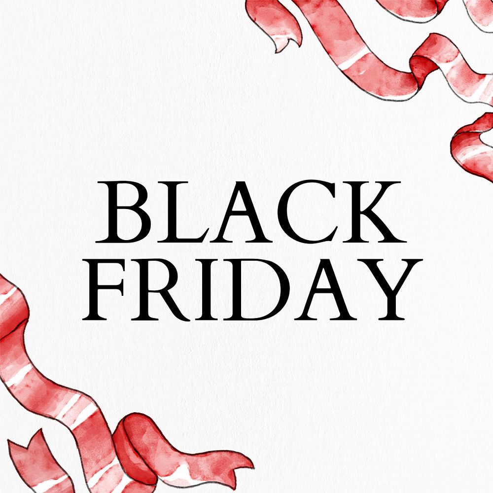 Black Friday sale template vector for social media post