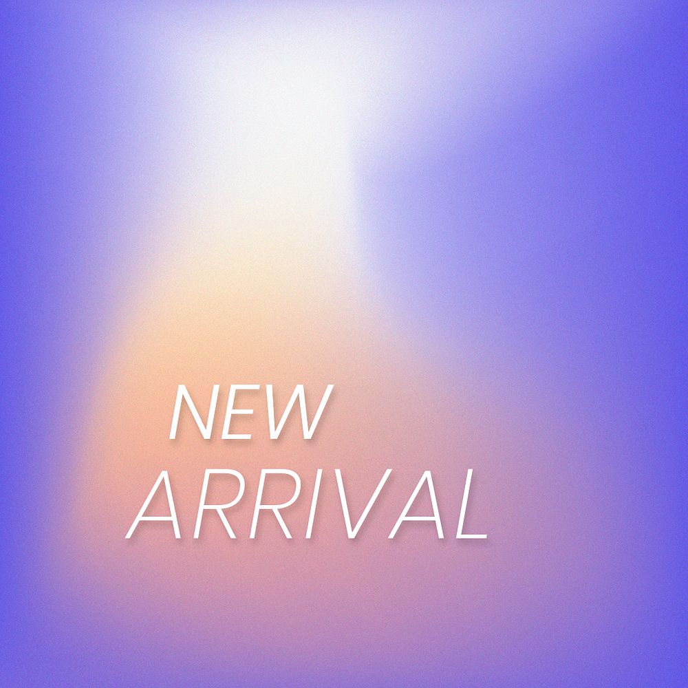 Psd new arrival marketing banner gradient blur template