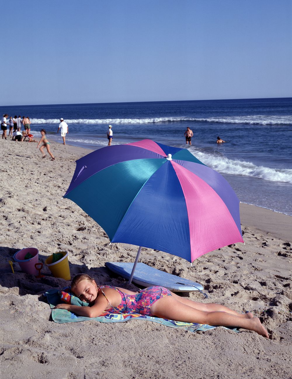Sunbathers on Nantucket Island.