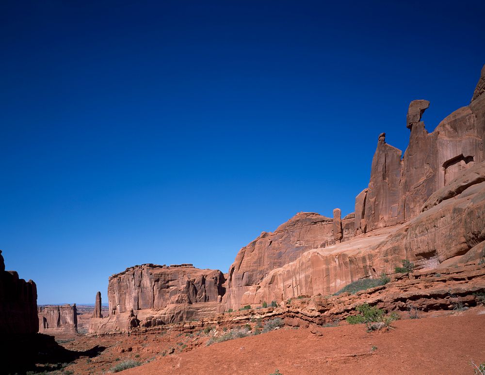 Red-rock formation at Arches National Park.