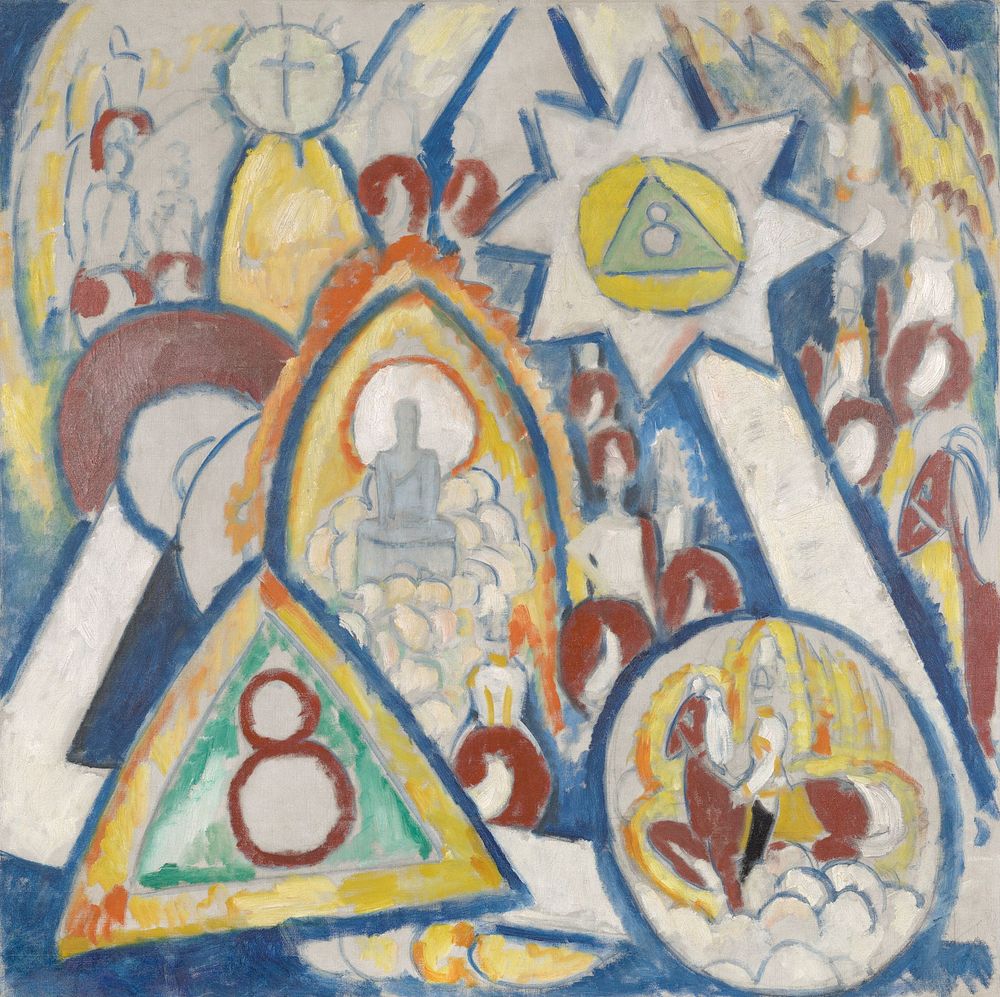 Portrait of Berlin (1913) painting in high resolution by Marsden Hartley. Original from the Yale University Art Gallery. 