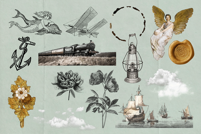 Ephemera PNG Stickers  Vintage Collage Elements by rawpixel on Dribbble