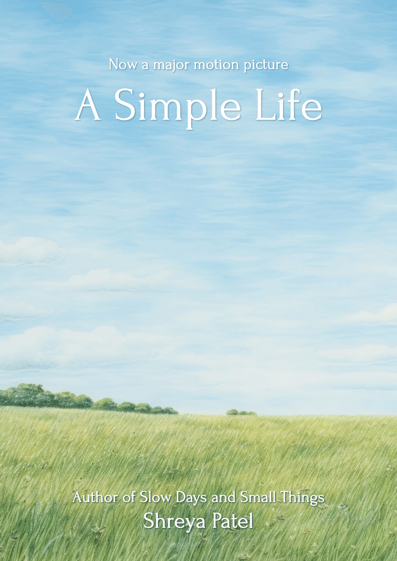 Simple life book cover template, editable design