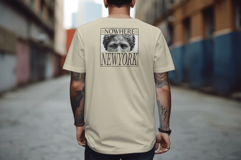 Realistic t-shirt  editable mockup, casual apparel 