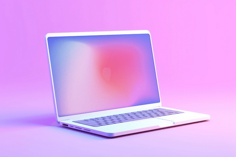 Laptop screen  editable mockup, realistic digital device 