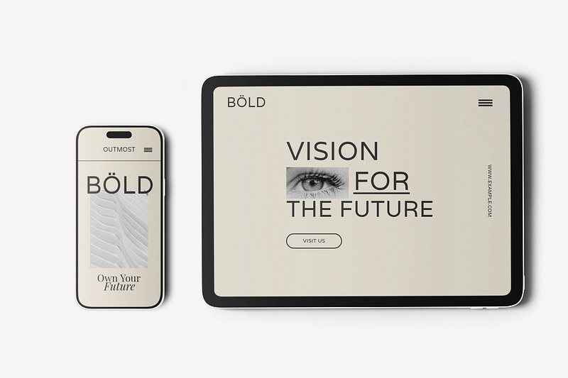 Tablet screen editable mockup