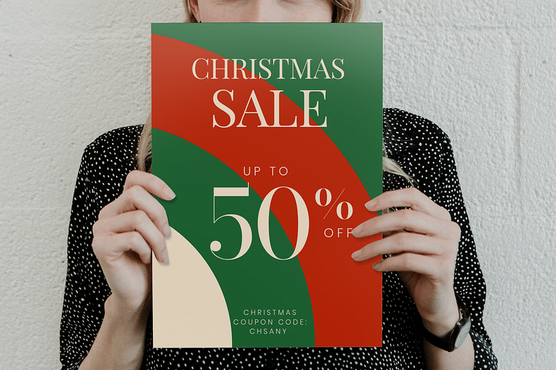 Flyer editable mockup, festive design 