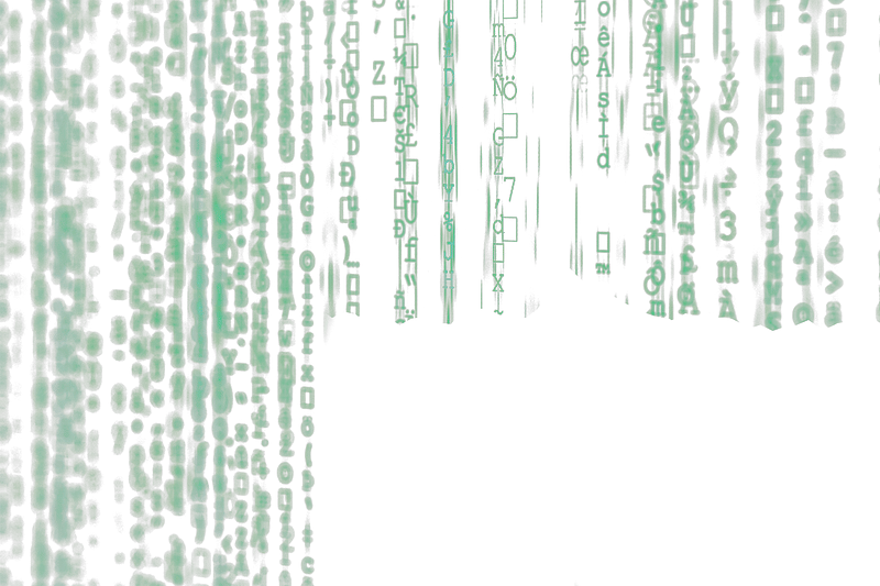 green binary code background