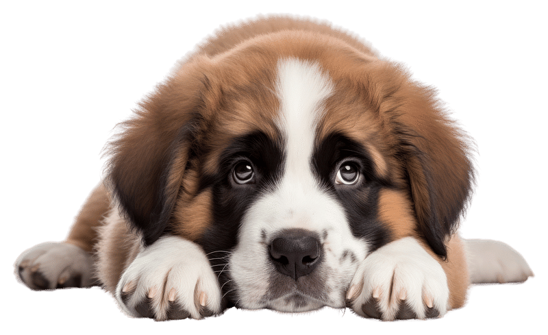 saint bernard dog puppy
