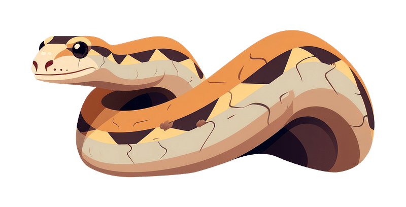 Cute Ball Python Drawing