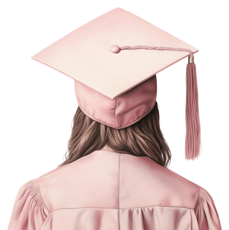 Imported Pink Kids Graduation Gown And Cap, Size: Universal at Rs 185/piece  in New Delhi