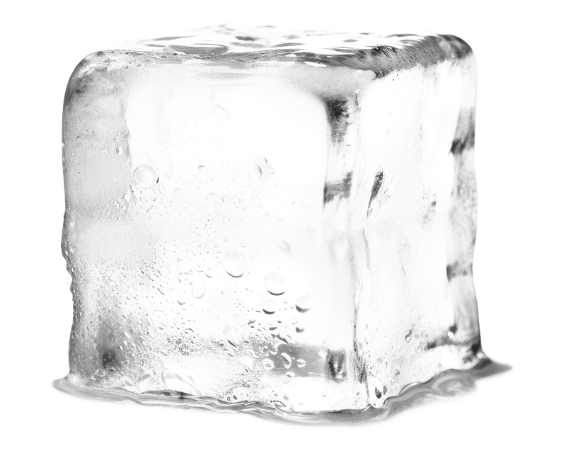 Premium PSD  Psd 3d ice cube icon on isolated and transparent