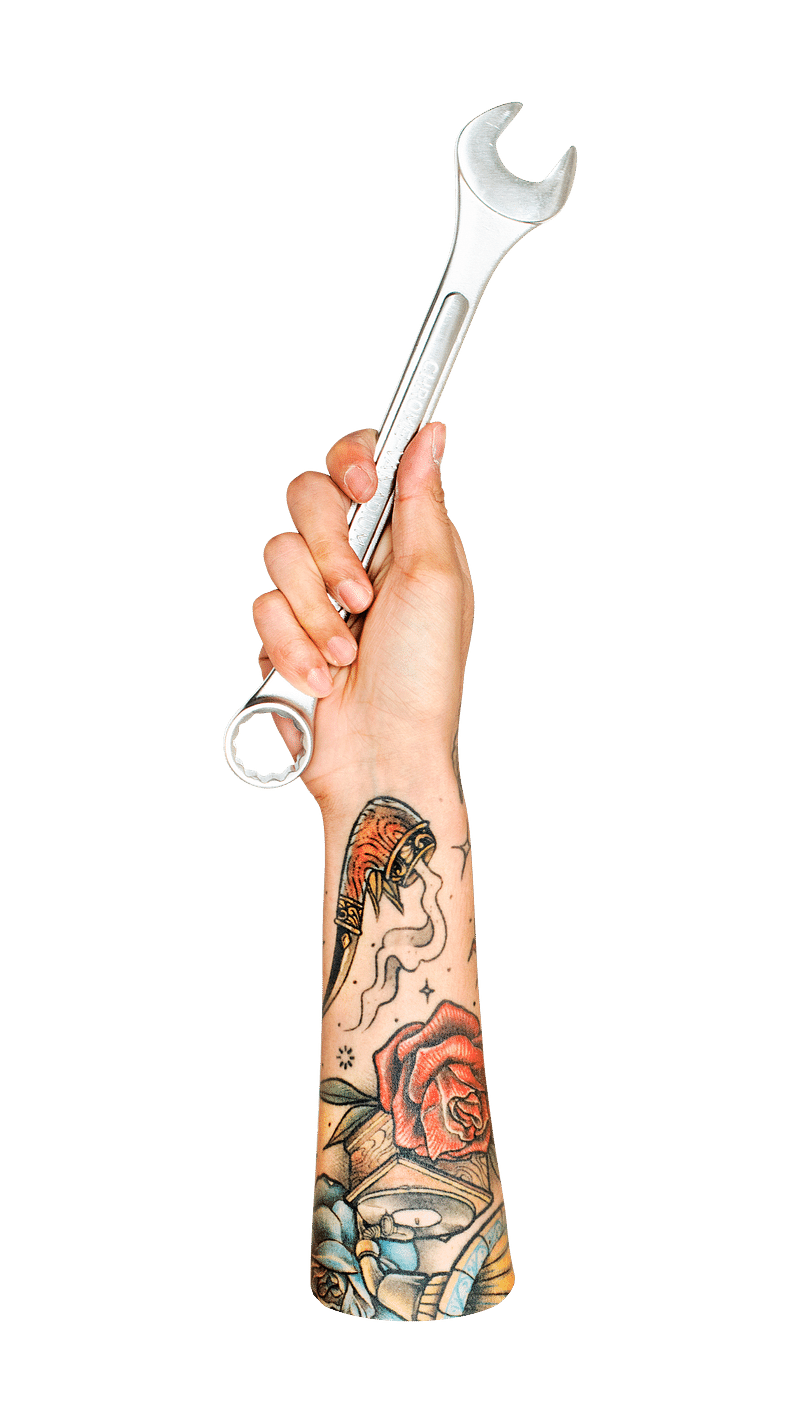 Box Wrench Bent into Eight Knot. Twisted Spanner Repair Tool. Symbol for  Support Service Workshop. Tattoo Design Isolated Vector Stock Vector -  Illustration of sign, infinity: 217980111