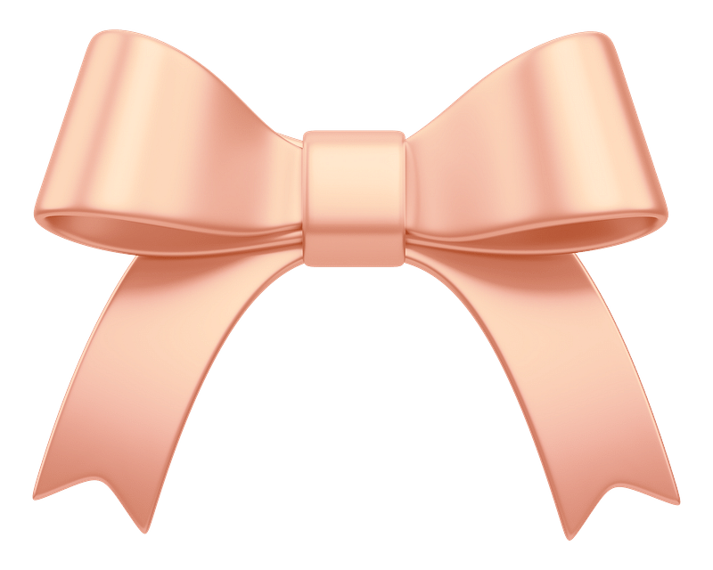 Rose Gold Bow Ribbon Isolated On Stock Vector (Royalty Free) 1240790230