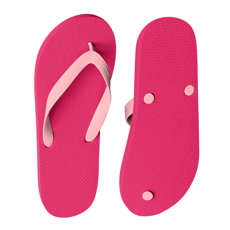 Png white rubber flip flops mockup slipper