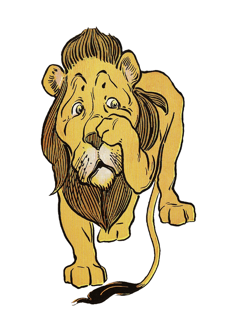 wizard of oz lion clip art