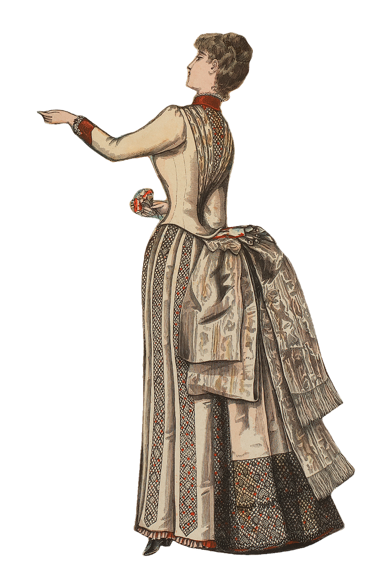 Viktorianische Frau Unterwäsche transparente PNG - StickPNG