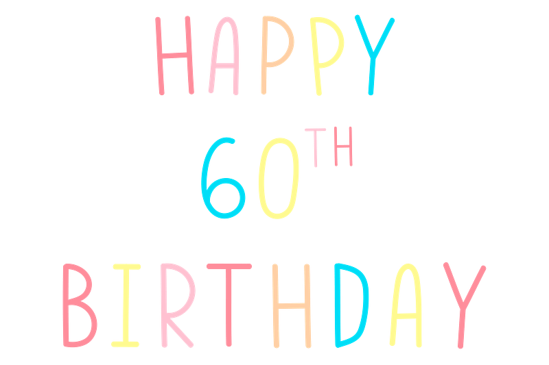 60th Anniversary PNG Images, 60th Anniversary Clipart Free Download